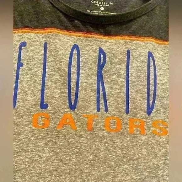 Florida gators two tone sleeveless top in gray/dark gray Sz L - never worn - Picture 4 of 4